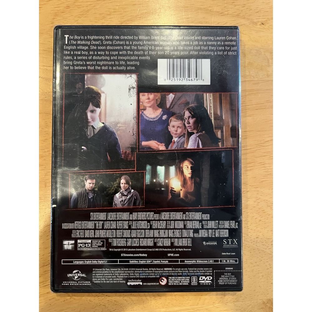 The Boy (DVD, 2016) Katie Holmes BRAND NEW - Picture 2 of 2